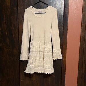 Cream Midi Dress